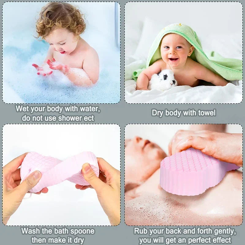 Shower Brush Body Cleanser Silicone Sponge