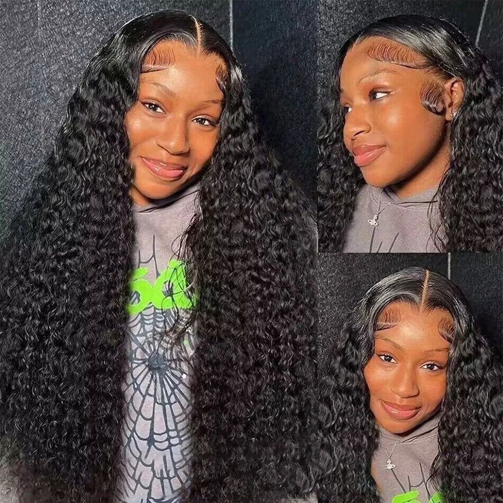 Curly Deep Wave Frontal Wig