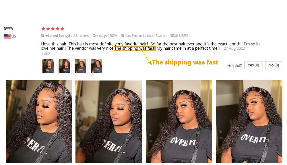 Curly Deep Wave Frontal Wig