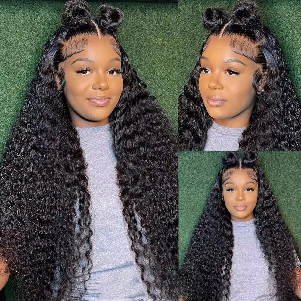 Curly Deep Wave Frontal Wig