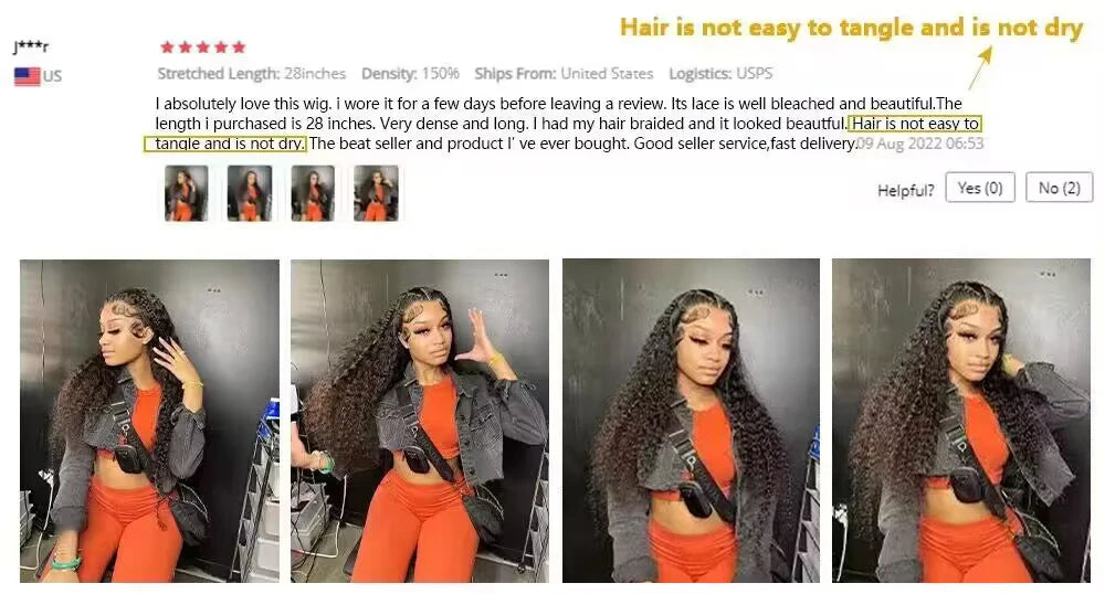 Curly Deep Wave Frontal Wig