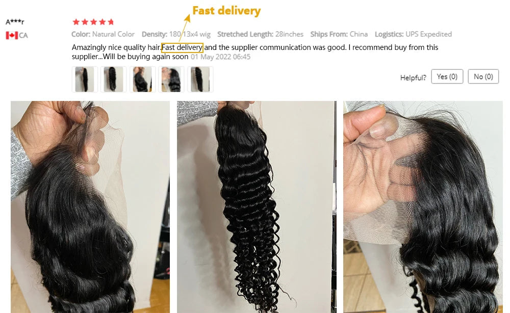 Curly Deep Wave Frontal Wig