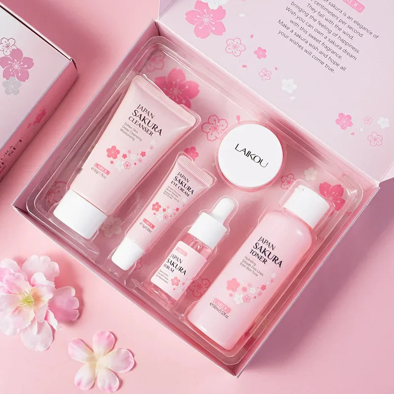 LAIKOU Sakura Kit 5 piece Skin Care Sets