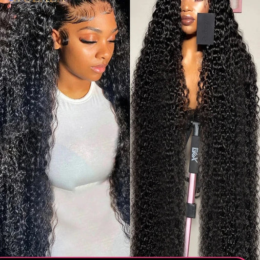 40 Inch Deep Wave Lace Frontal Wig