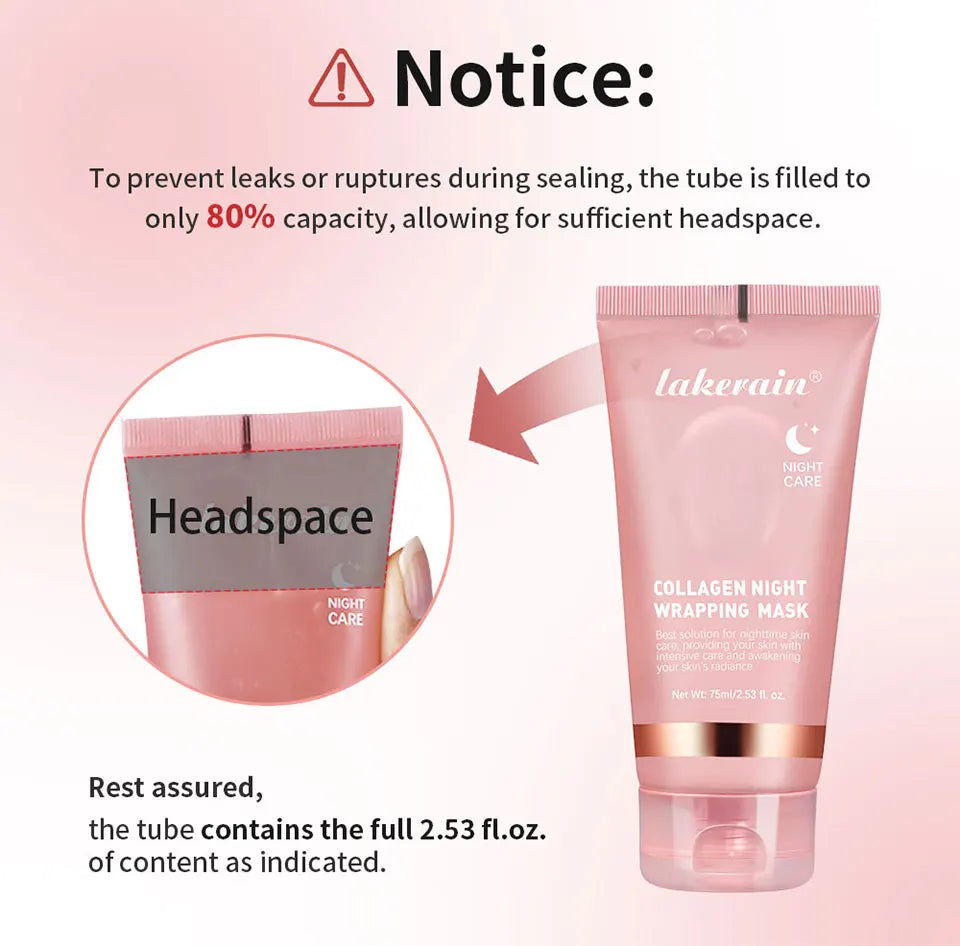 Jelly Cream Hydrolyzed Collagen Overnight Facial Mask Wrap