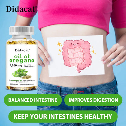 Oregano oil softgels