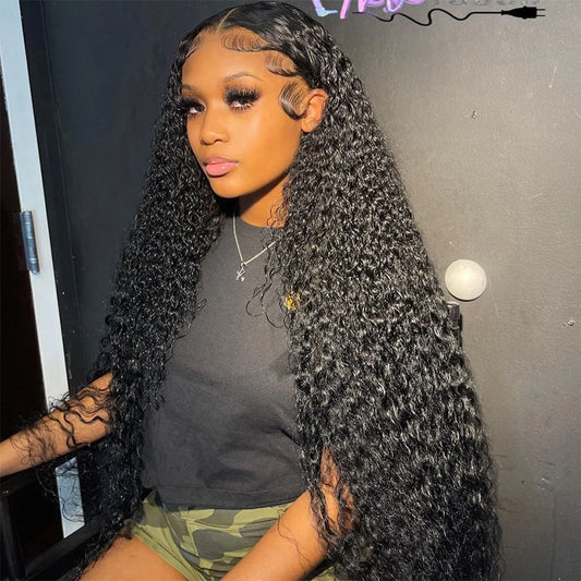 Curly Deep Wave Frontal Wig