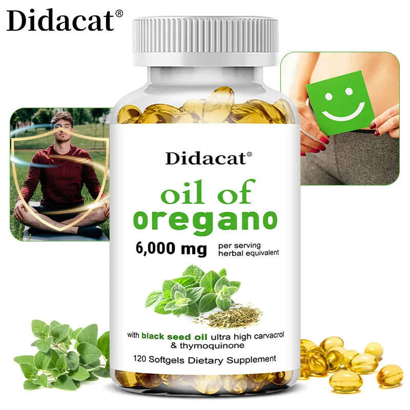 Oregano oil softgels