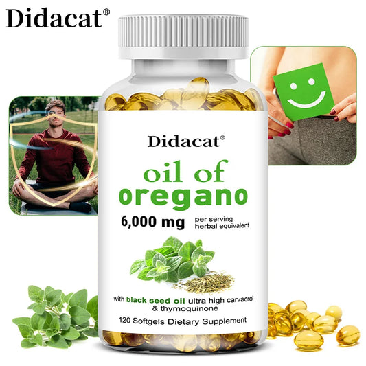 Oregano oil softgels