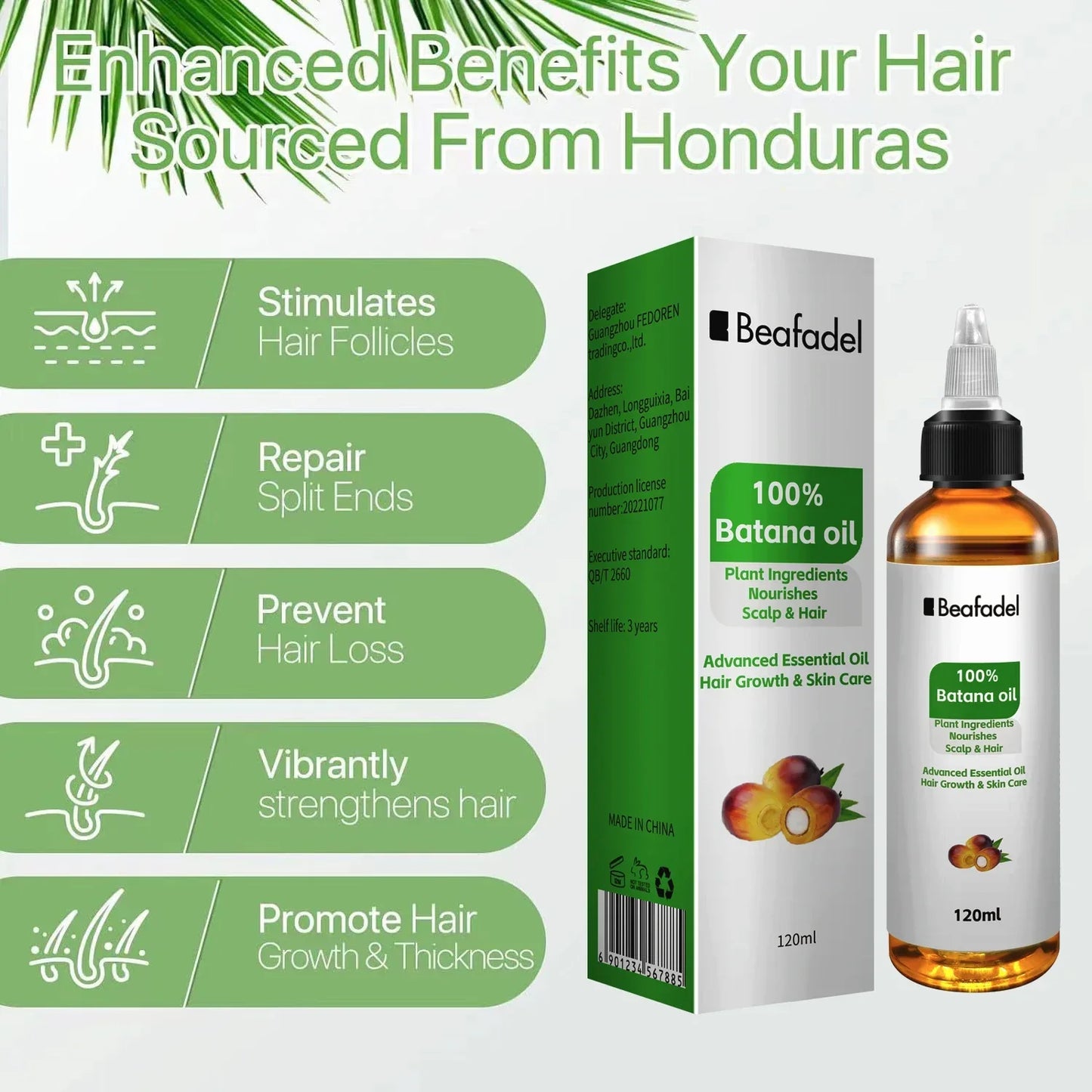 Anti Hair Loss Batana Oil Hair for Men Women