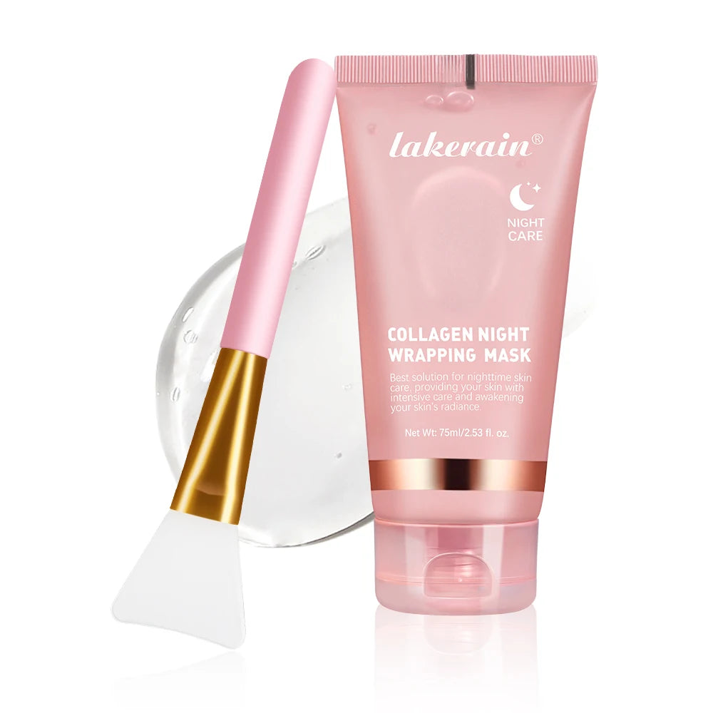 Jelly Cream Hydrolyzed Collagen Overnight Facial Mask Wrap