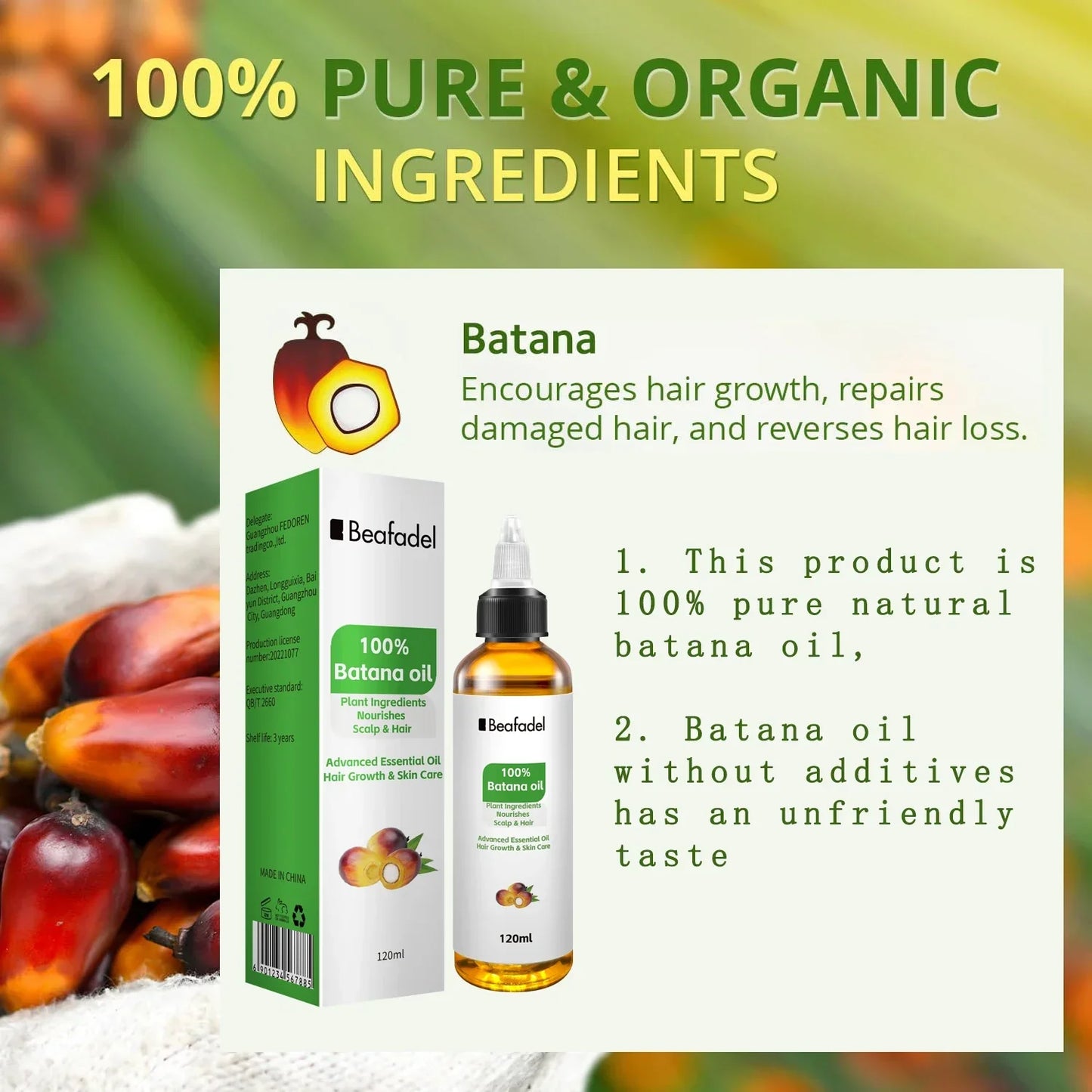 Anti Hair Loss Batana Oil Hair for Men Women