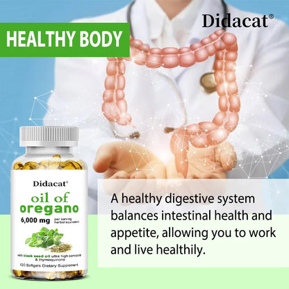 Oregano oil softgels