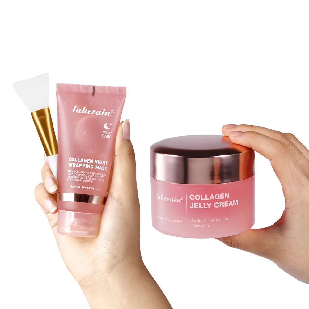 Jelly Cream Hydrolyzed Collagen Overnight Facial Mask Wrap