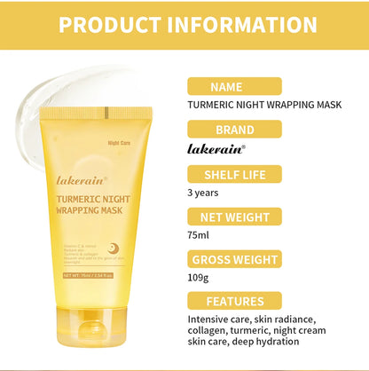 Jelly Cream Hydrolyzed Collagen Overnight Facial Mask Wrap