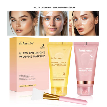 Jelly Cream Hydrolyzed Collagen Overnight Facial Mask Wrap