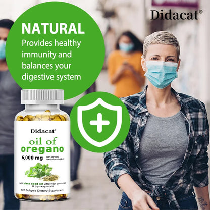 Oregano oil softgels
