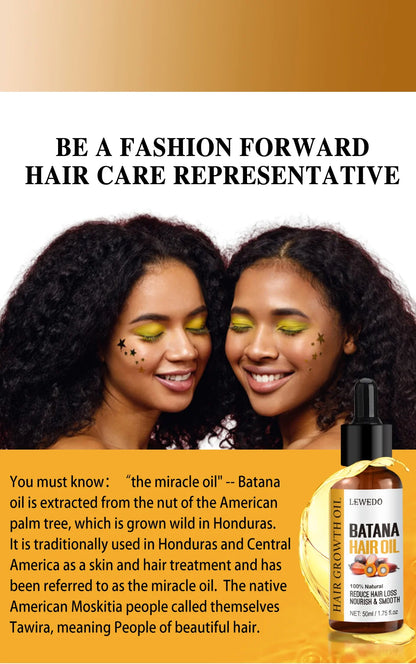 Lewedo Naturals Batana Oil Fast Hair Growth for Men Women